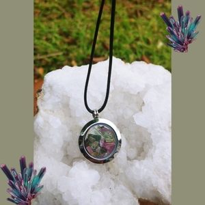 Watermelon Tourmaline Chip Necklace